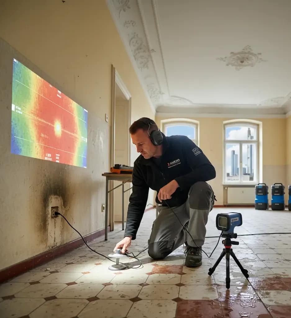 Leckortung Offenbach: Spezialist nutzt Thermografie und Akustik zur zerstörungsfreien Lecksuche